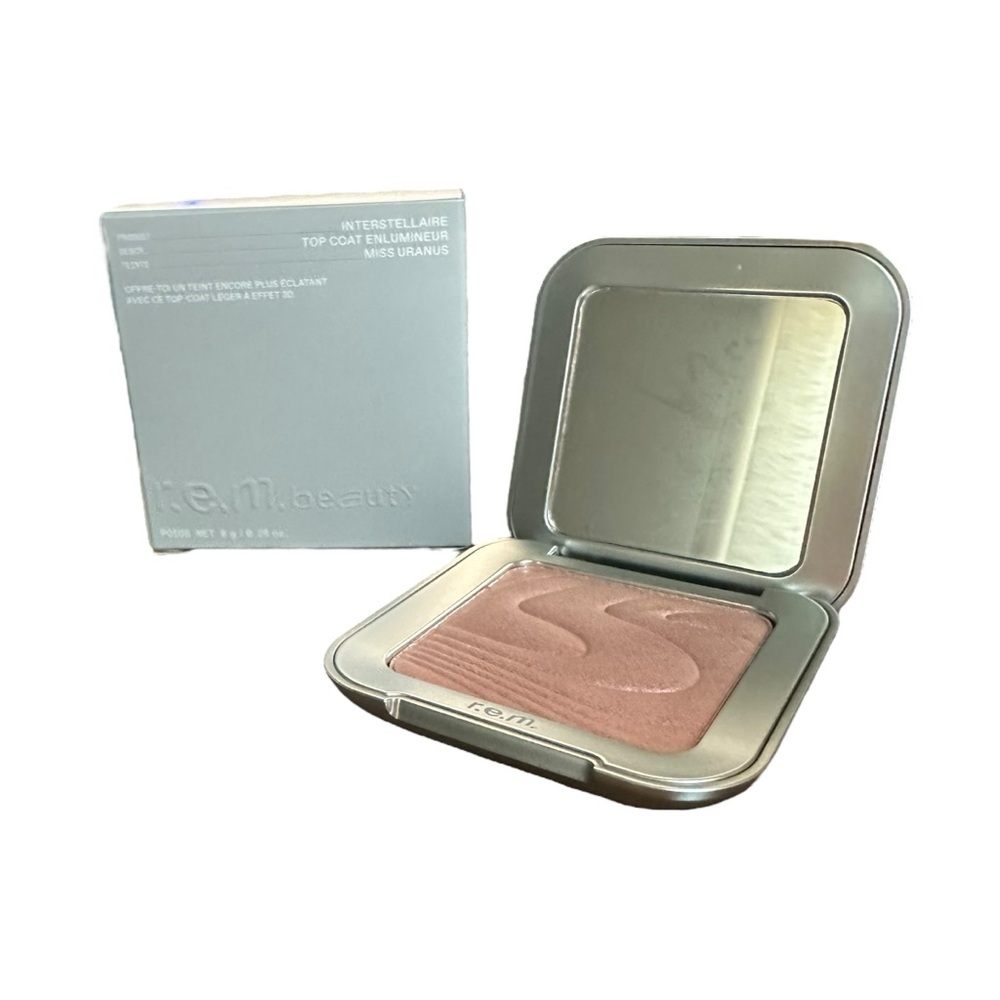 r.e.m. Beauty Interstellar Highlighter Topper - Miss Uranus (frosted pink) NIB